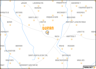 map of Duran