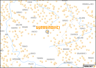 map of Ðurašinovići