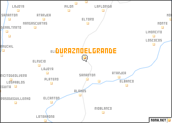 map of Durazno el Grande