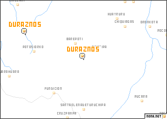 map of Duraznos