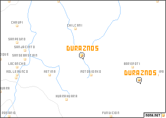 map of Duraznos