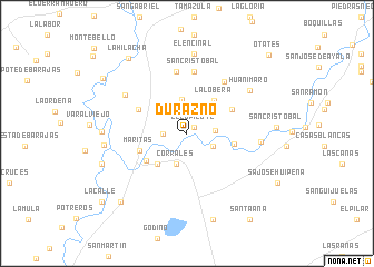 map of Durazno