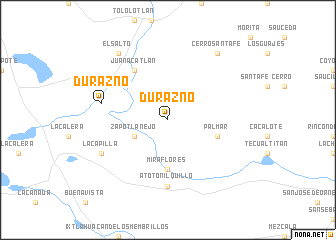 map of Durazno