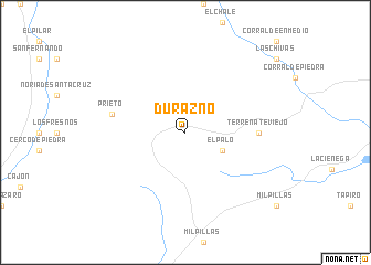 map of Durazno