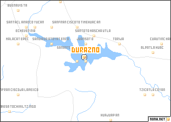 map of Durazno