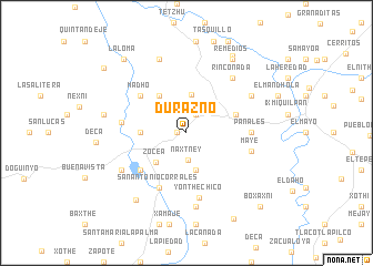 map of Durazno