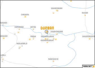 map of Dūrbān