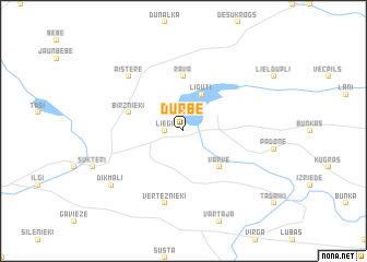 map of Durbe