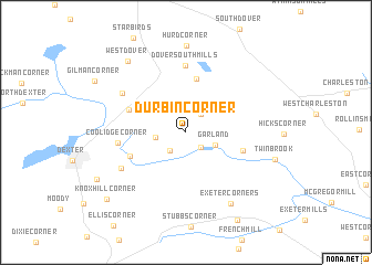 map of Durbin Corner