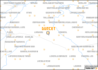 map of Durcet