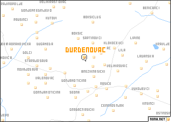 map of Ðurđenovac