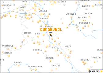 map of Ðurđev Dol