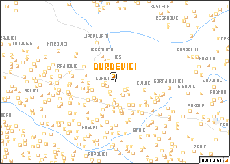 map of Ðurđevići