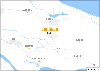 map of Ðurđevo