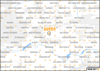 map of Düren