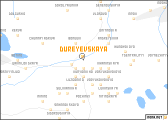 map of Dureyevskaya