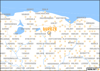 map of Durèze