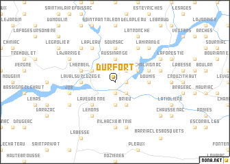 map of Durfort