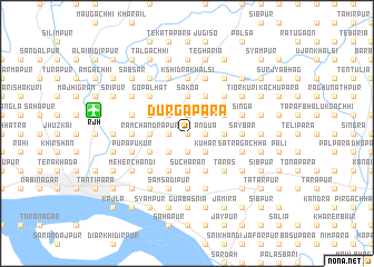 map of Durgāpāra