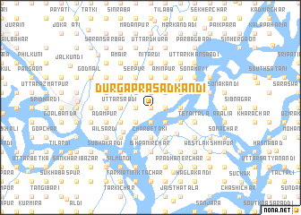 map of Durgāprasādkāndi