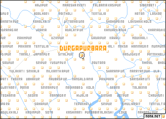 map of Durgāpur Bara