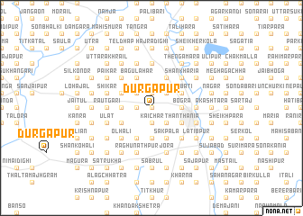 map of Durgāpur