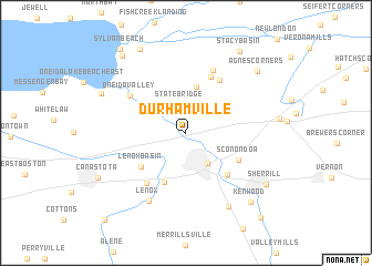 map of Durhamville