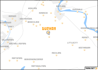 map of Durham