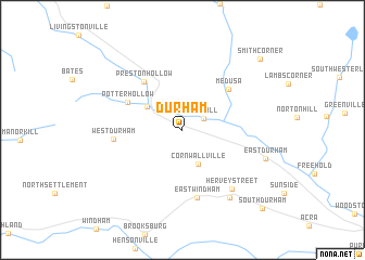 map of Durham