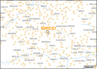 map of Ðuričići