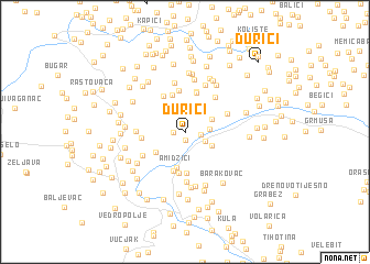 map of Durići