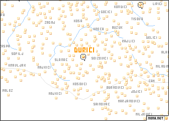 map of Ðurići