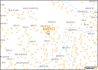 map of Ðurići