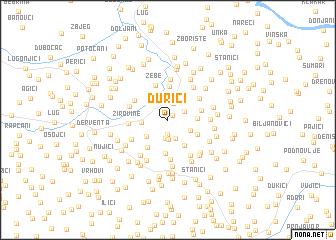 map of Ðurići