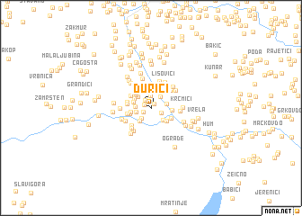 map of Durići