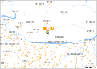 map of Ðurići