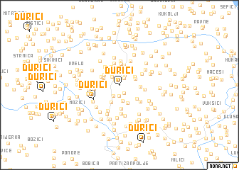 map of Ðurići