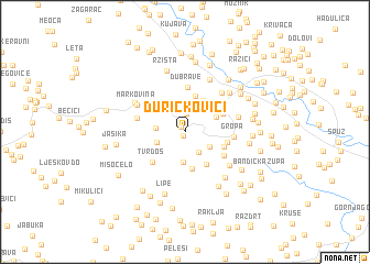 map of Ðurickovići