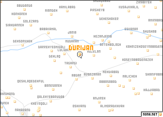 map of Dūrījān