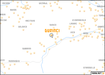 map of Ðurinci