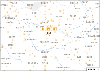 map of Durisht