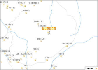 map of Dūrkān