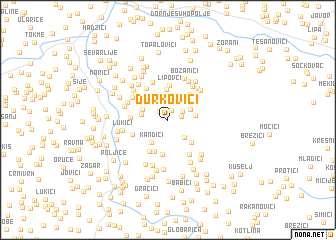 map of Ðurkovići