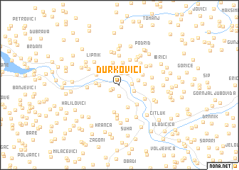 map of Ðurkovići