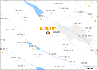 map of Durleşti