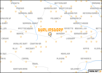 map of Durlinsdorf