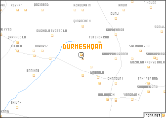 map of Dūrmeshqān