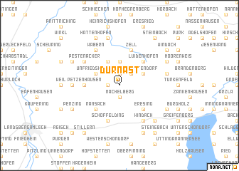 map of Dürnast