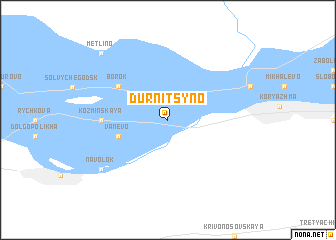 map of Durnitsyno