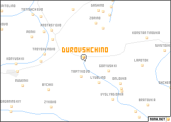 map of Durovshchino